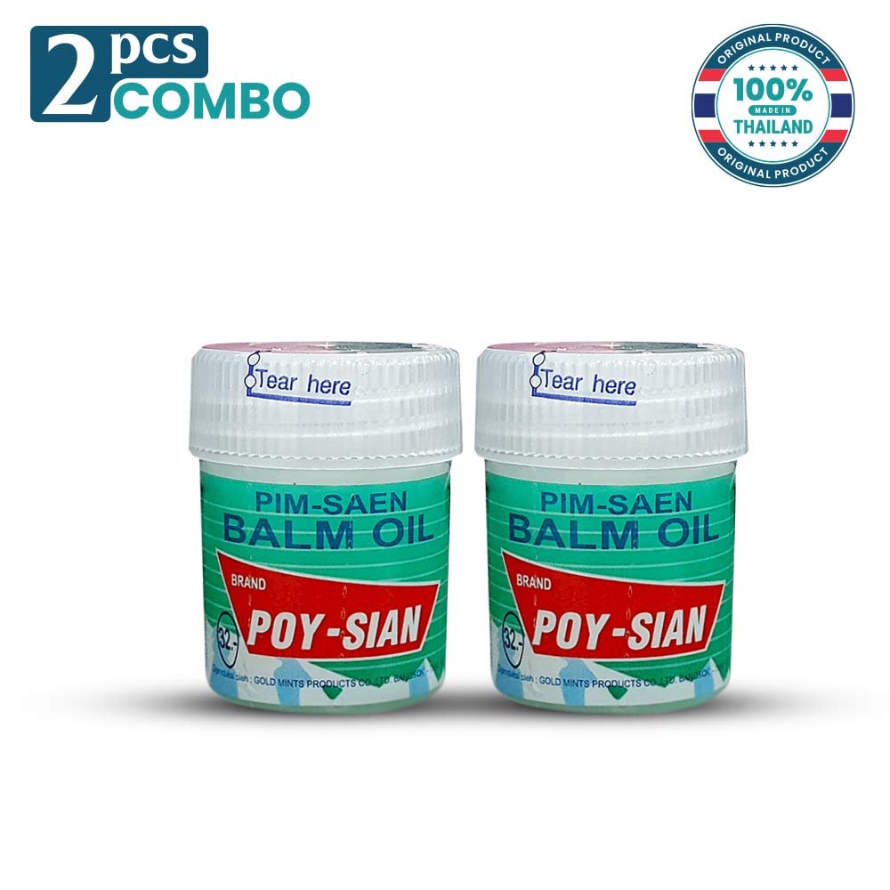 Poy-Sian Thai Pim-Saen Balm Oil 8ml – Herbal Nasal Relief & Dizziness Oil - Image 2