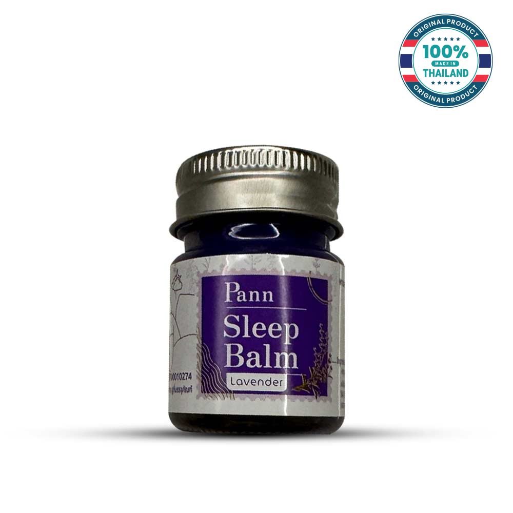 Pann Sleep Balm Lavender 15g – Thai Herbal Aromatherapy Balm for Relaxation & Sleep Support