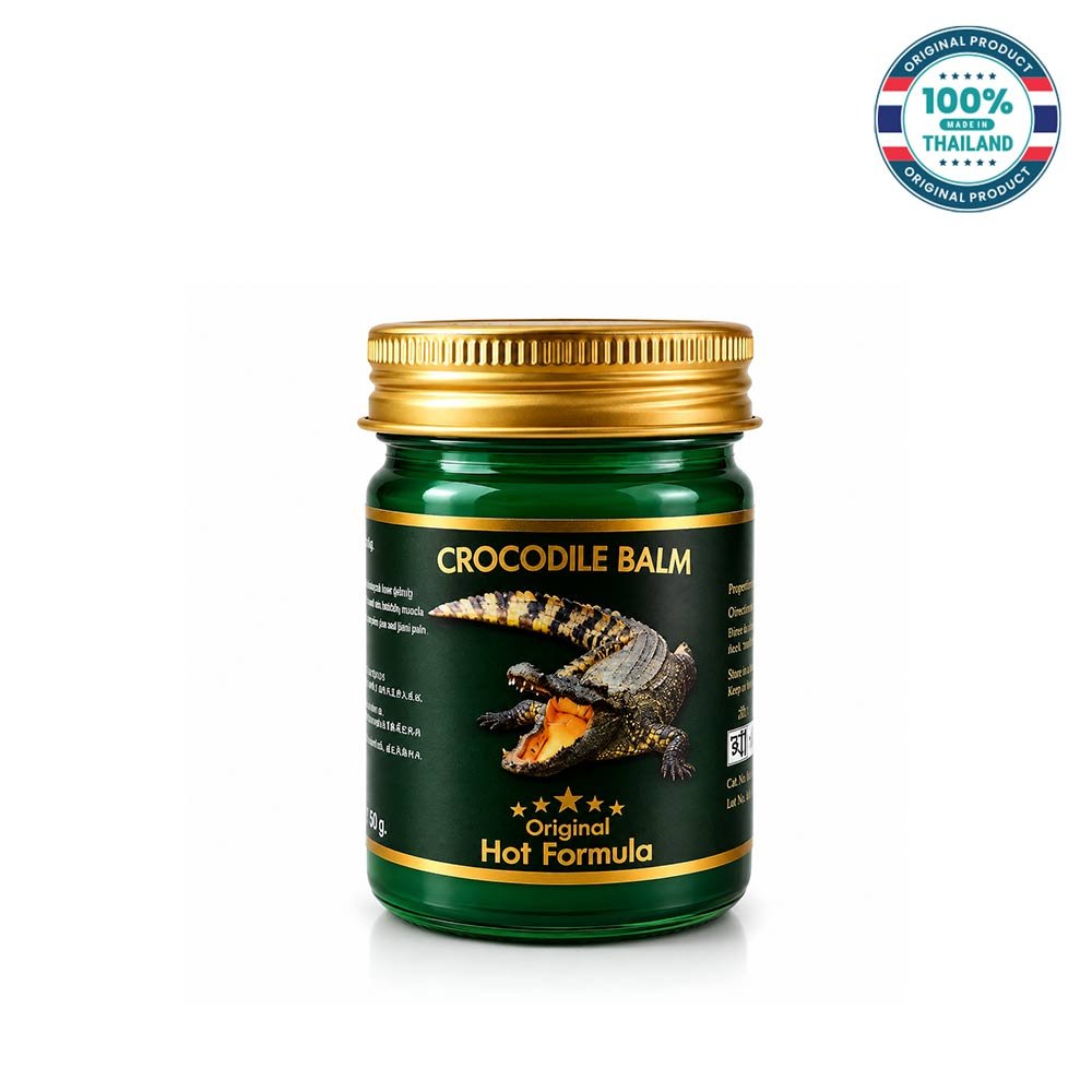 Green Seven Crocodile Strong Hot Balm 50g Thailand