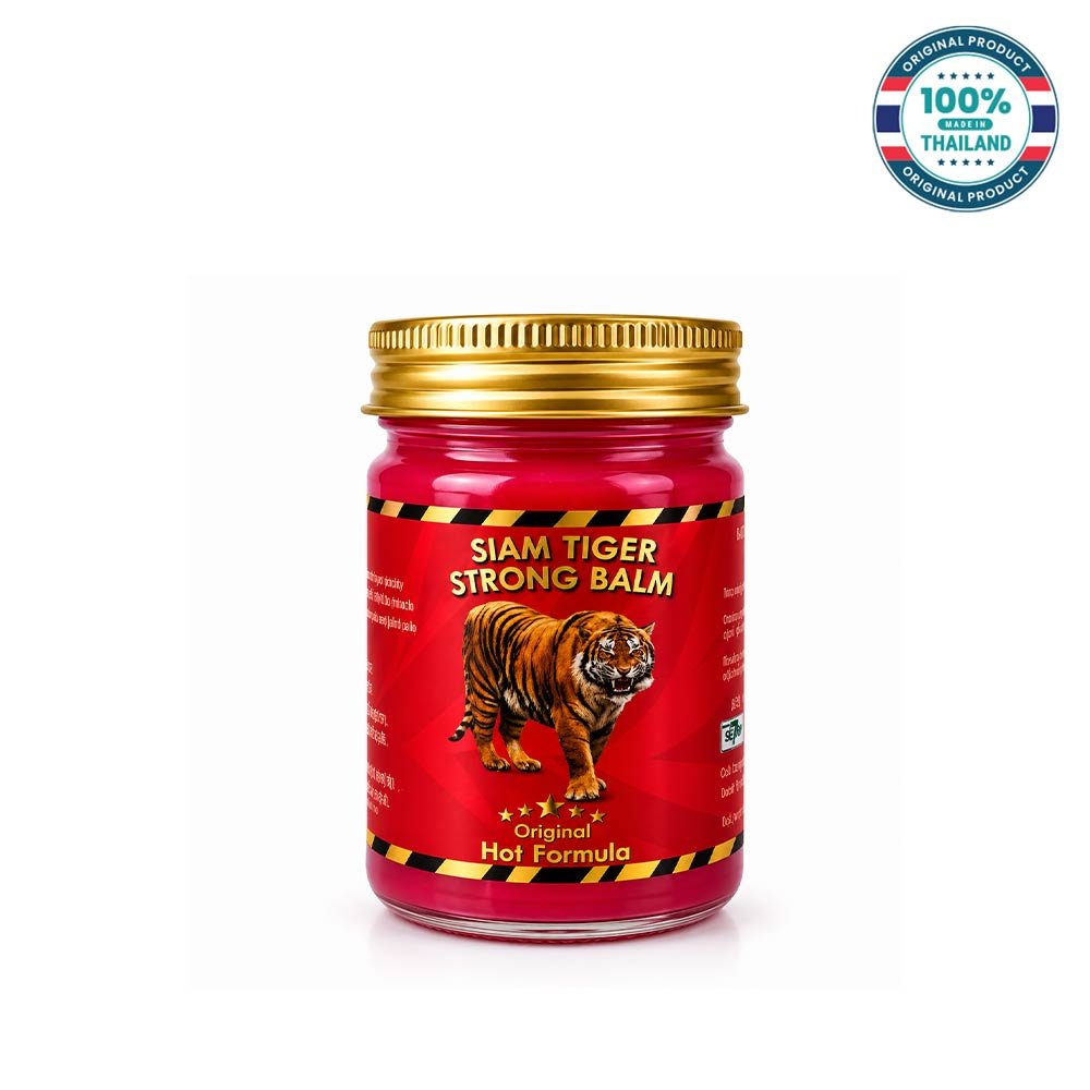 Green Seven Siam Tiger Strong Massage Balm Red 50g